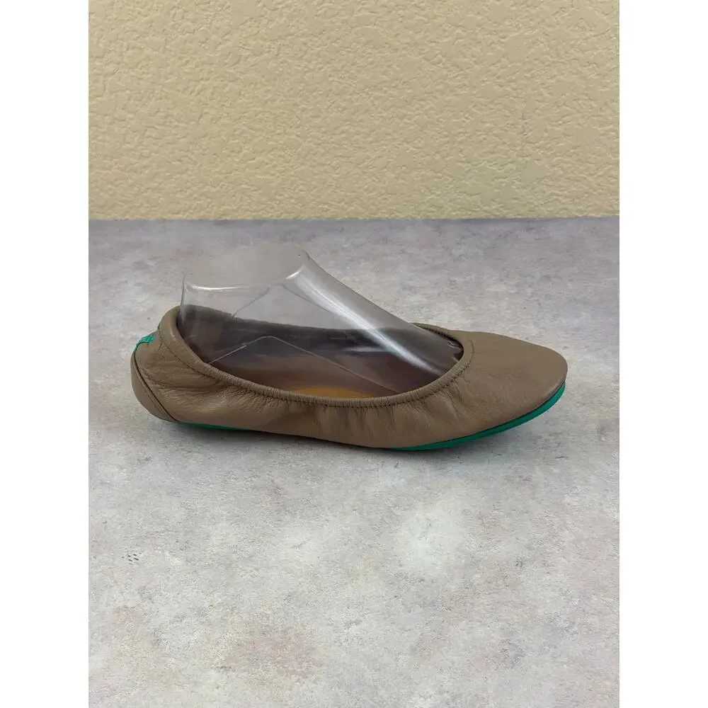 Tieks Shoes Womens Size 10 Brown Leather Ballet Flats Comfort Italy Casual